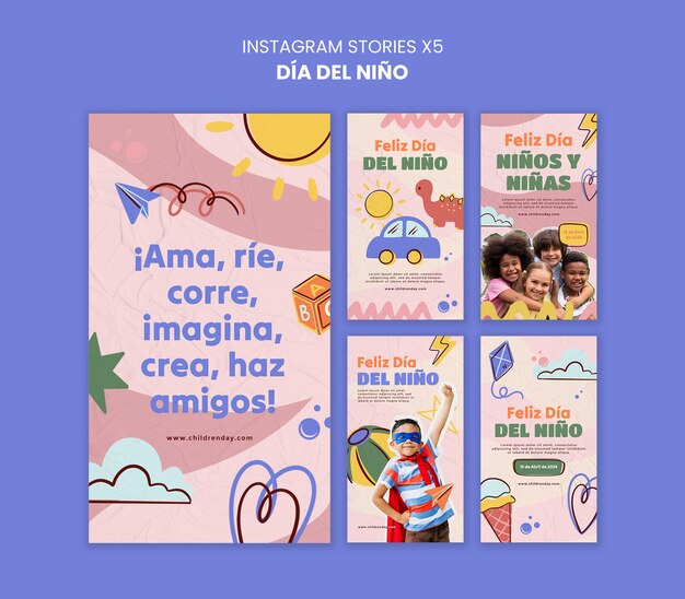 dia del nino  template design