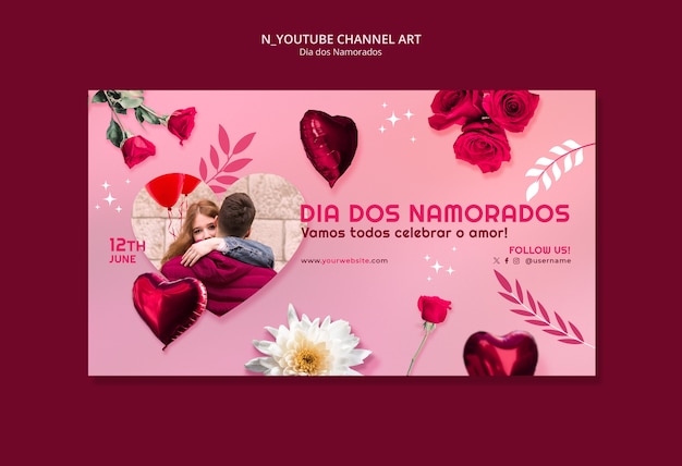 Dia dos namorados template design