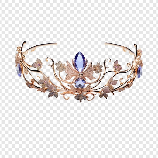 Free PSD diadem jewellery isolated on transparent background