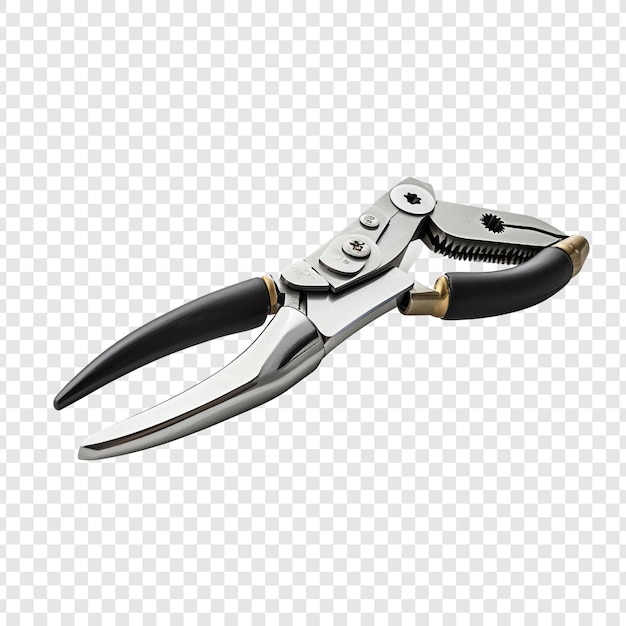 Free PSD diagonal pliers isolated on transparent background