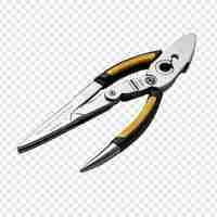 Free PSD diagonal pliers isolated on transparent background