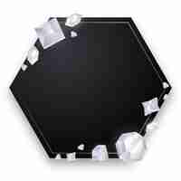 Free PSD diamond frame  isolated