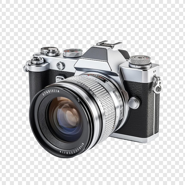 무료 PSD 투명한 배경에 고립된 디지털 카메라