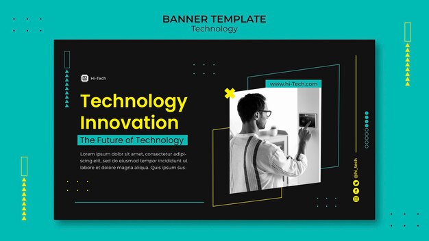 Digital innovation banner template