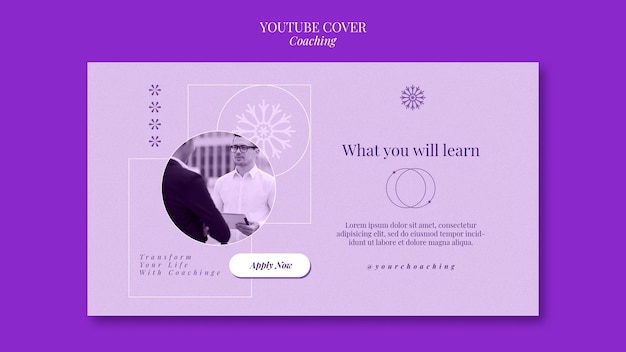 Free PSD digital lavender youtube cover