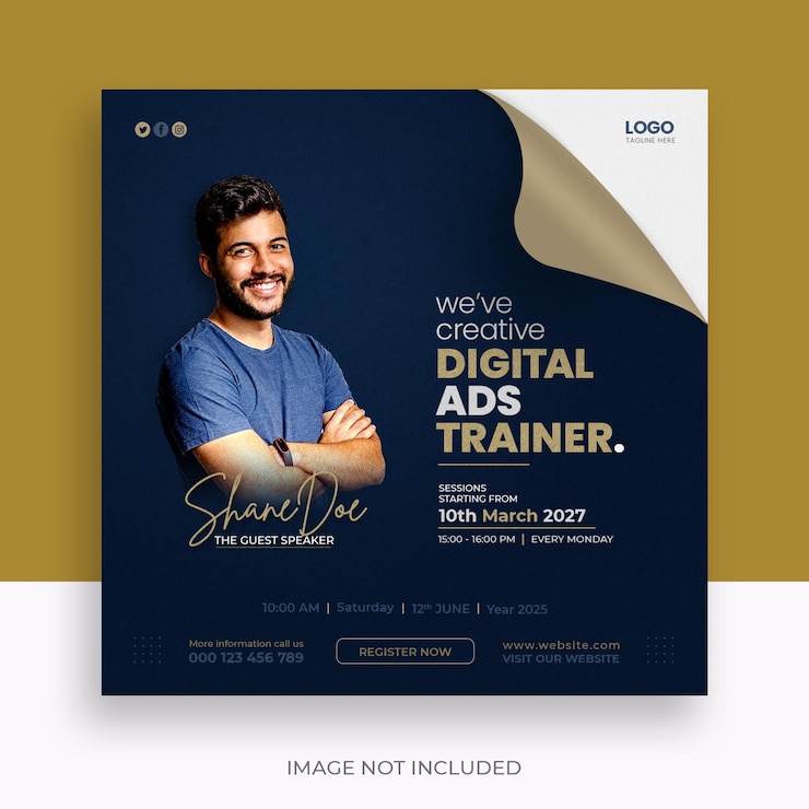 Free PSD digital marketing agency and corporate social media post
