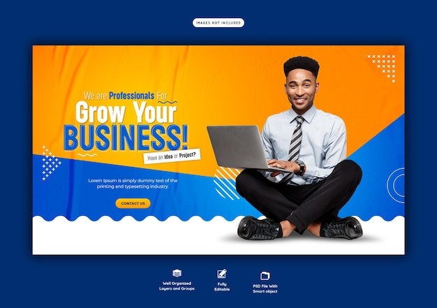 digital marketing agency and corporate web banner template