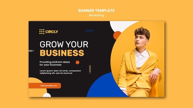 Free PSD digital marketing banner template