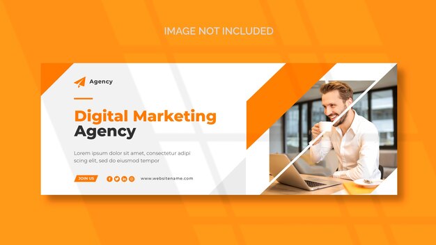 Digital marketing Facebook cover page template
