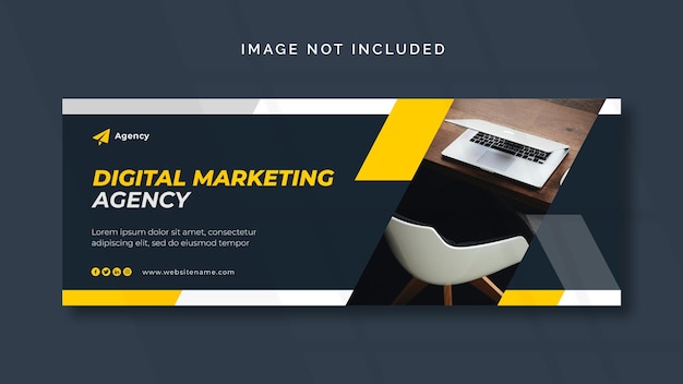 Digital marketing Facebook or web banner template