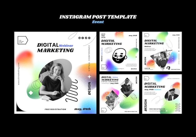 Free PSD digital marketing template design