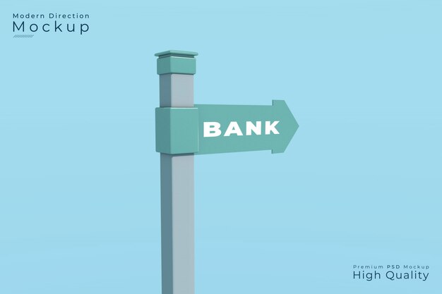 Download Free Psd White And Yellow Signboard Mockup PSD Mockup Templates