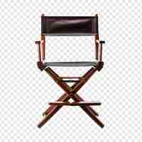 Free PSD director chair isolated on transparent background