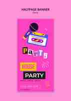 Free PSD disco night party template