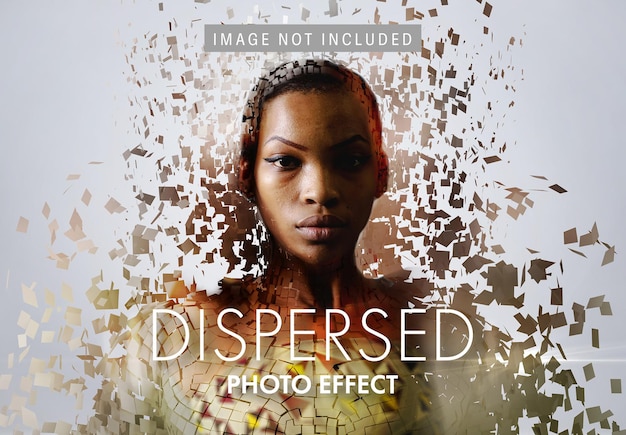 Free PSD dispersed image effect