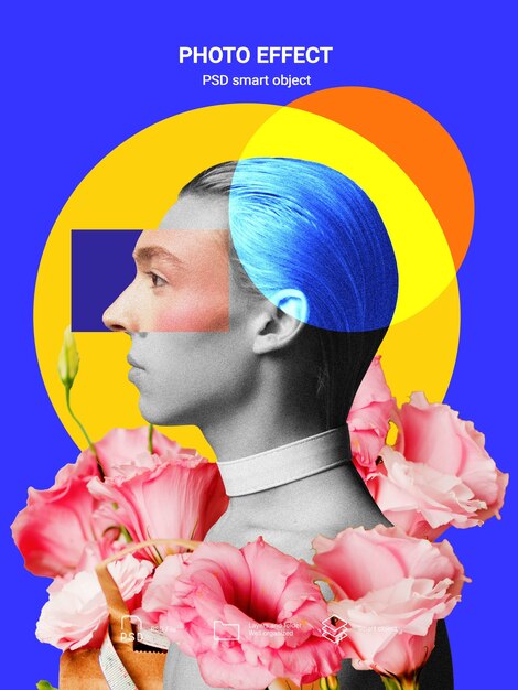 dispersion effect on photo with chaotic tech maximalism