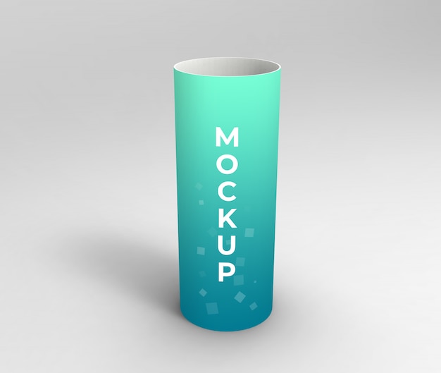 Download Speaker mockup in cylinder shape PSD file | Free Download