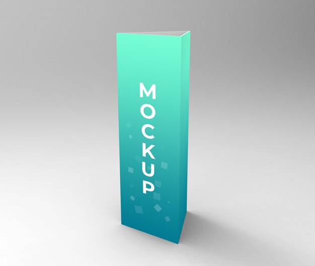 Download Premium PSD | Display triangle expositor