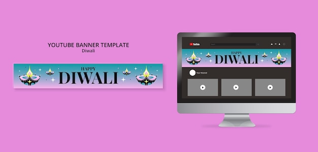 Free PSD diwali design template