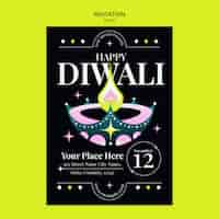 Free PSD diwali design template