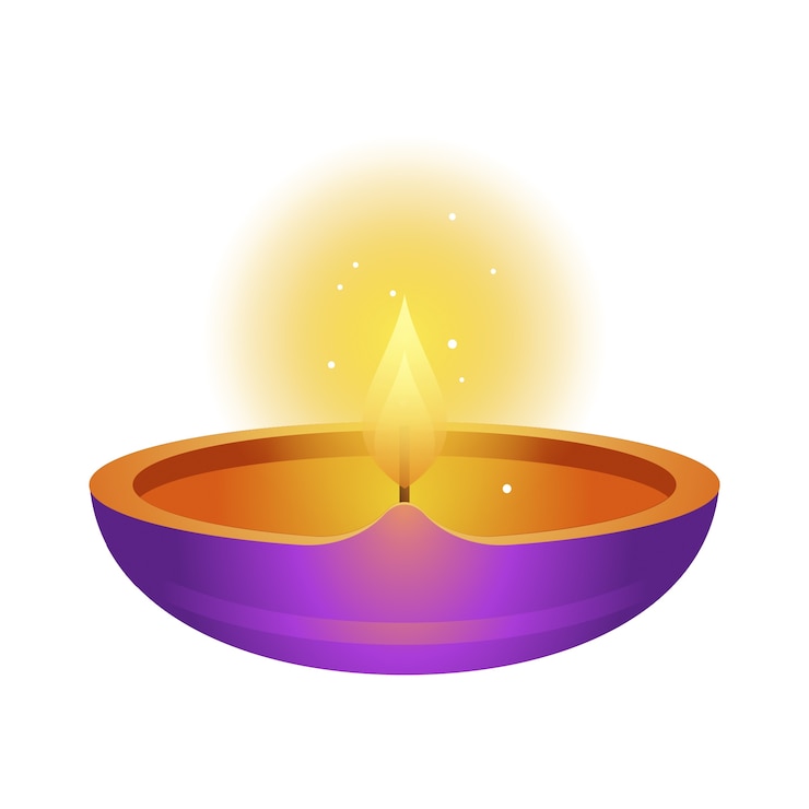 Free PSD diwali element illustration