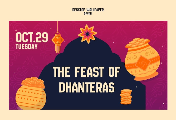 मुफ़्त PSD diwali festival template design