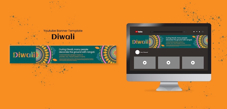 मुफ़्त PSD दिवाली टेम्प्लेट डिज़ाइन