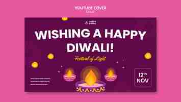 Free PSD diwali template design