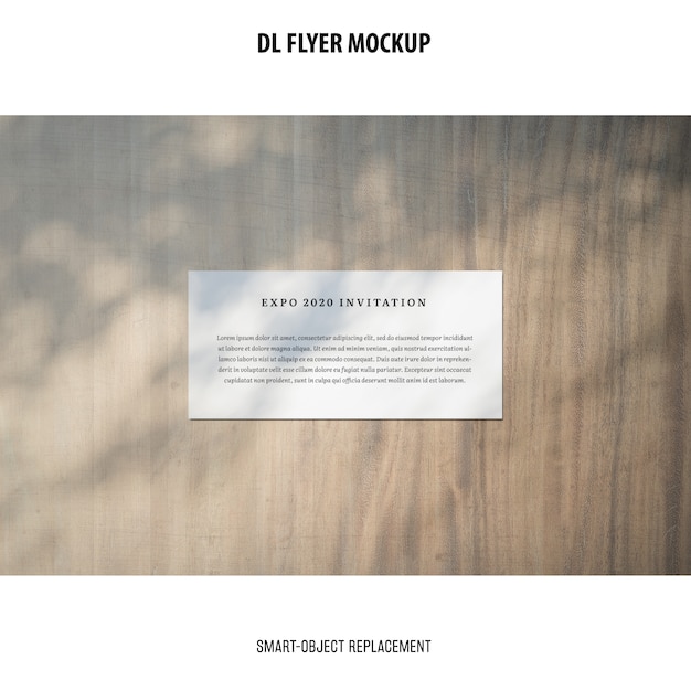 PSD gratuito dl flyer mockup