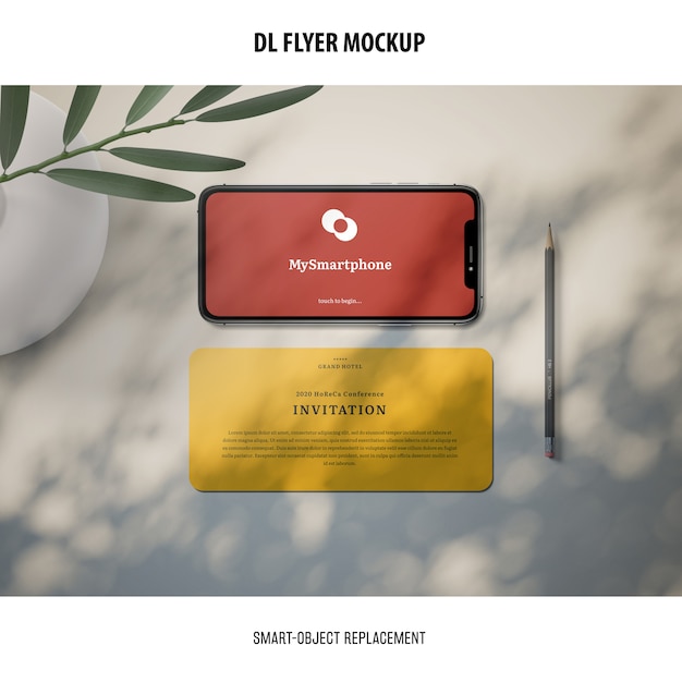 Free PSD DL Flyer Mockup – Download for PSD Template