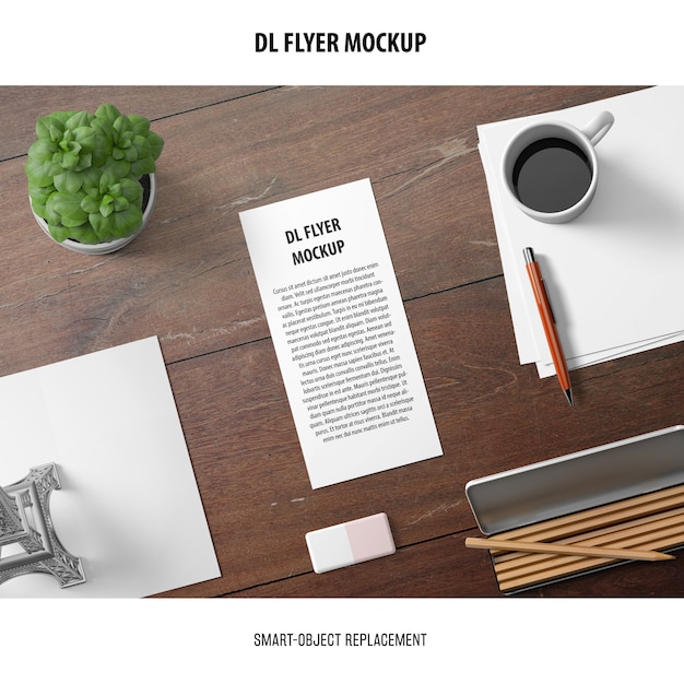 Dl flyer mockup