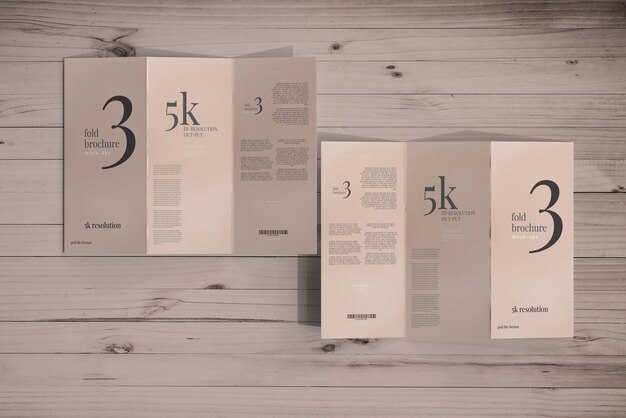 Dl Size Trifold Brochure Mockup