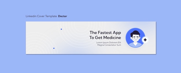 무료 PSD doctor profession template