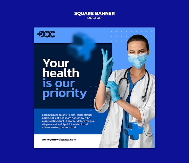 Free PSD doctor template design