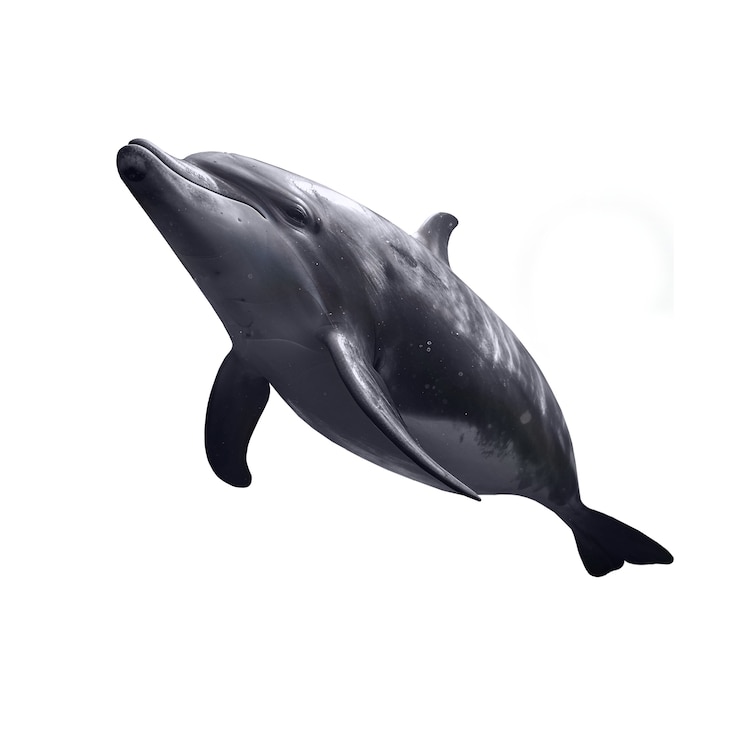 Free PSD dolphin isolated figure