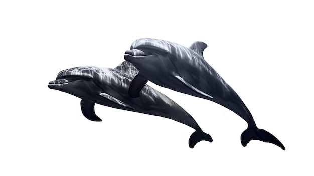 Free PSD dolphin isolated figure