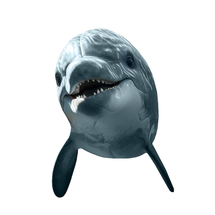 Free PSD dolphin isolated figure