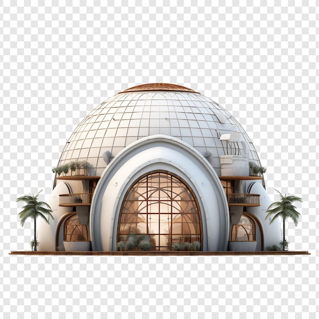 Free PSD dome house isolated on transparent background