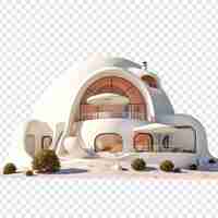 Free PSD dome house isolated on transparent background