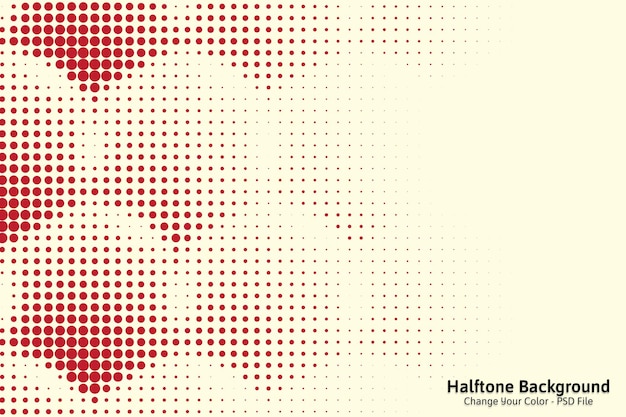 Dots halftone red color pattern texture with technology digital background