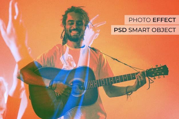 Free PSD double exposure effect