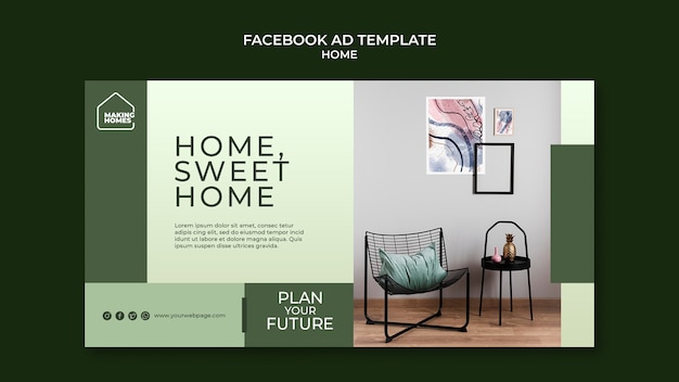 Free PSD dream home facebook template