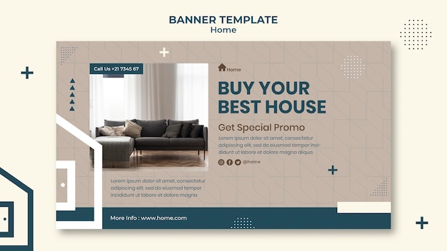 Dream house banner template