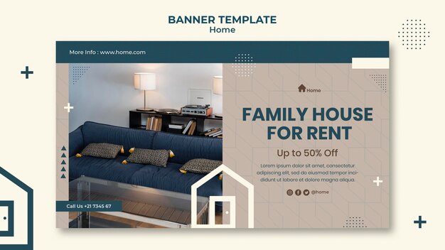 Dream house banner template