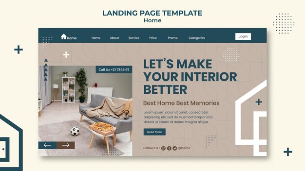 Free PSD dream house landing page