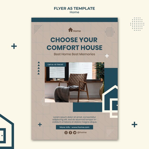 Dream house print template