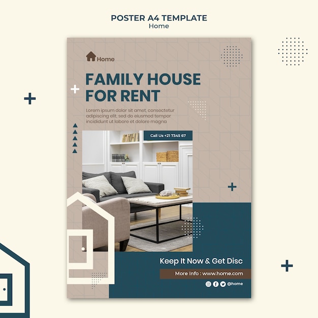 Dream house print template