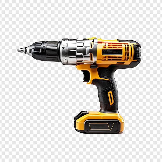 Drill isolated on transparent background