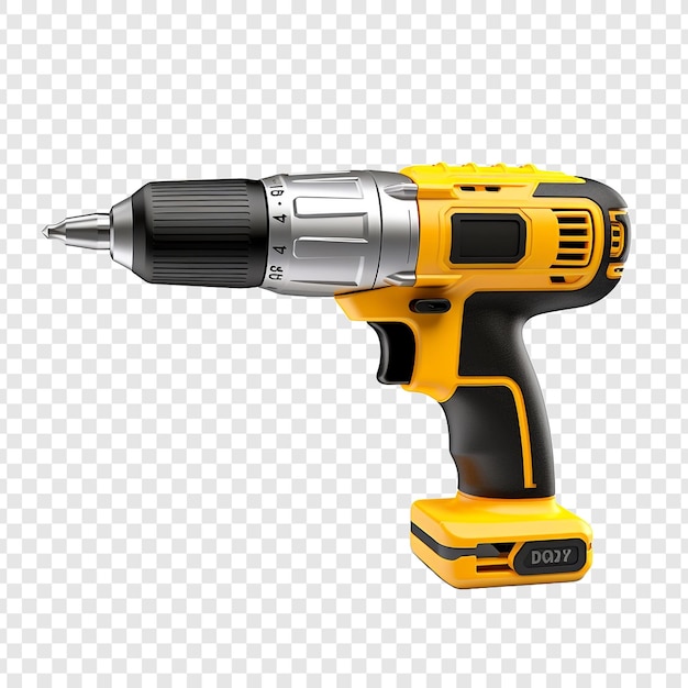 Drill isolated on transparent background