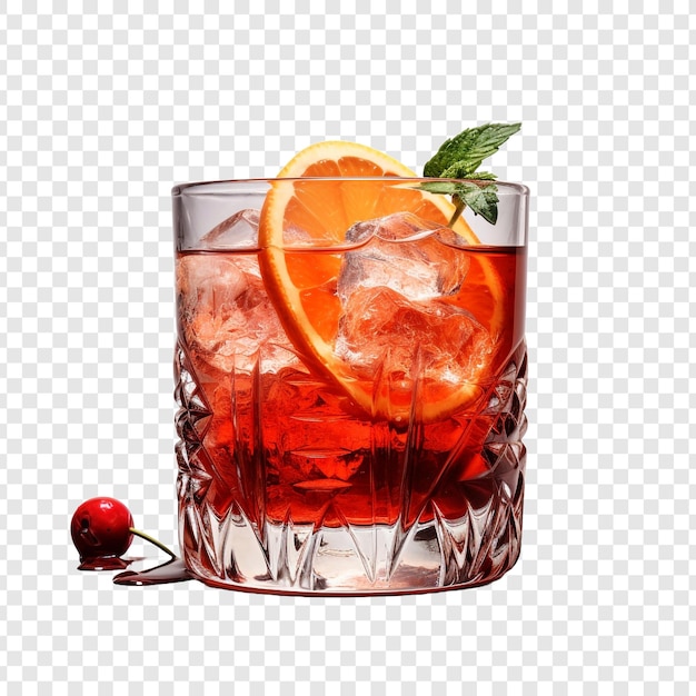 Drinks isolated on transparent background